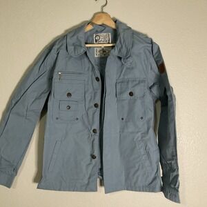 Penfield Jacket Womens Large Trailwear Hudson Waxcloth Blue Hiking